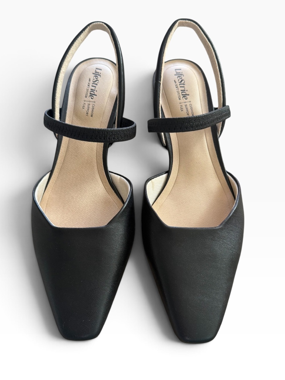 Life Stride NIB LaineyBlack Pointed Slingback Pumps